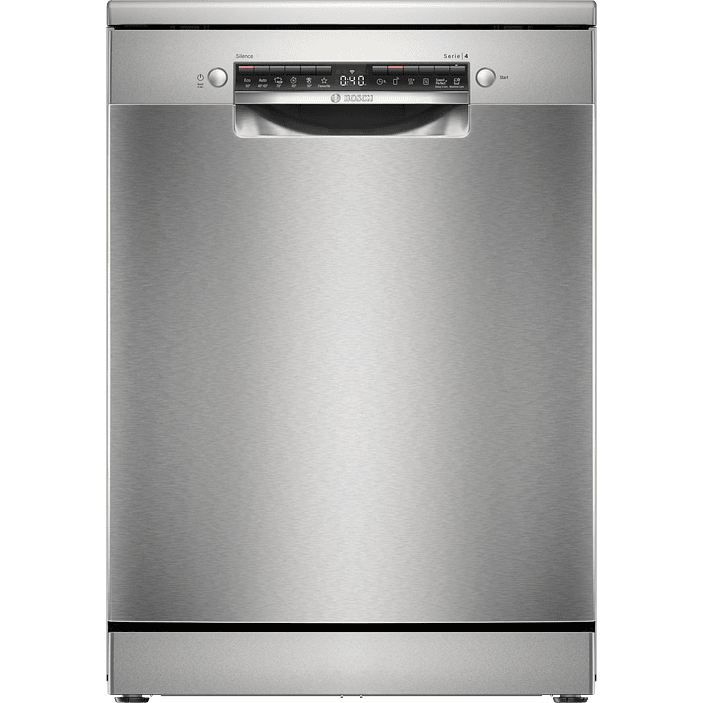 Serie 4 Lavavajillas de libre instalación 60 cm Acero antihuellas 13 cubiertos BOSCH 1