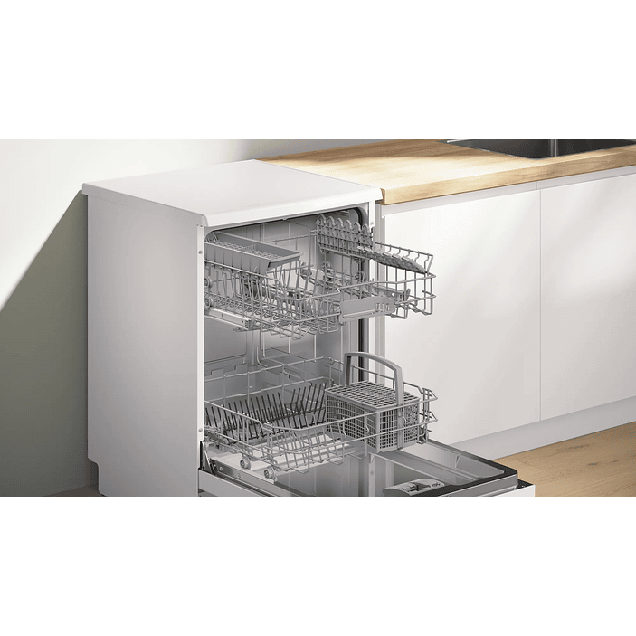 Serie 4 Lavavajillas de libre instalación 60 cm Acero antihuellas 13 cubiertos BOSCH 8