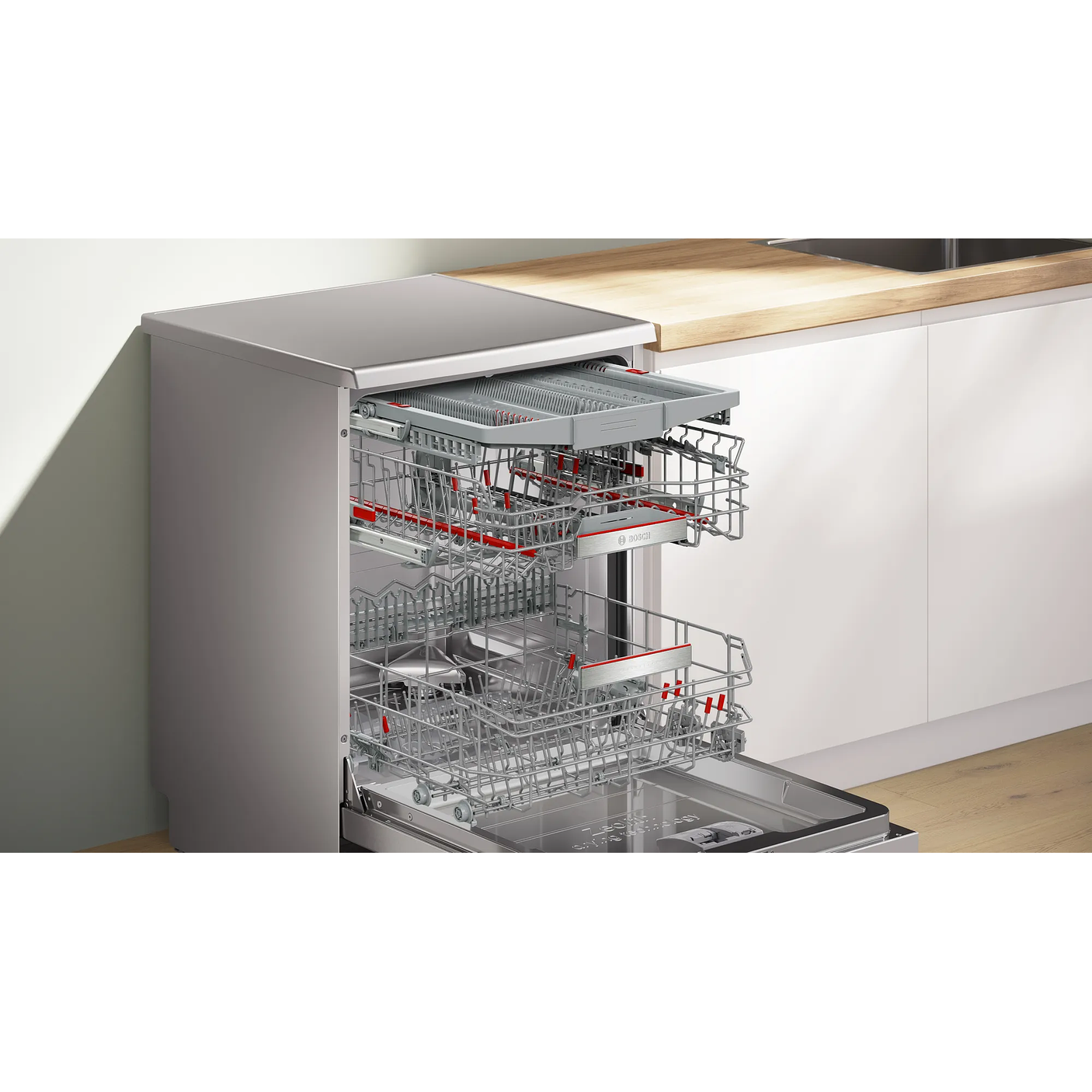 Serie 8 Lavavajillas de libre instalación 60 cm Acero antihuellas 14 cubiertos BOSCH 11