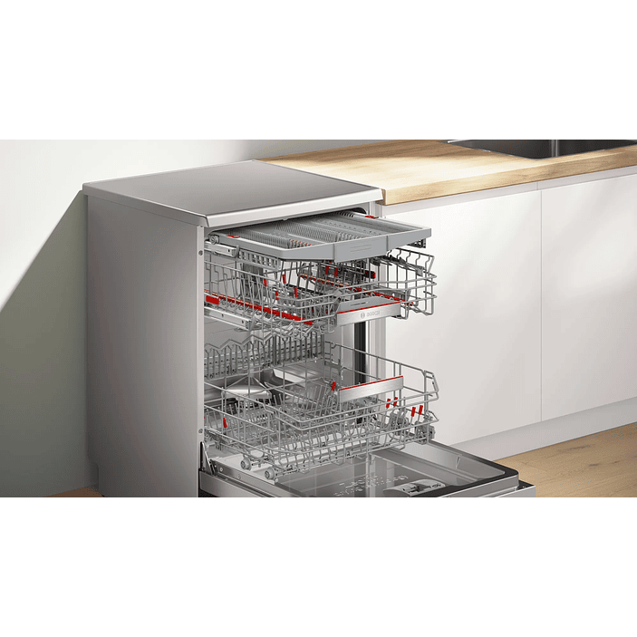 Serie 8 Lavavajillas de libre instalación 60 cm Acero antihuellas 14 cubiertos BOSCH 11