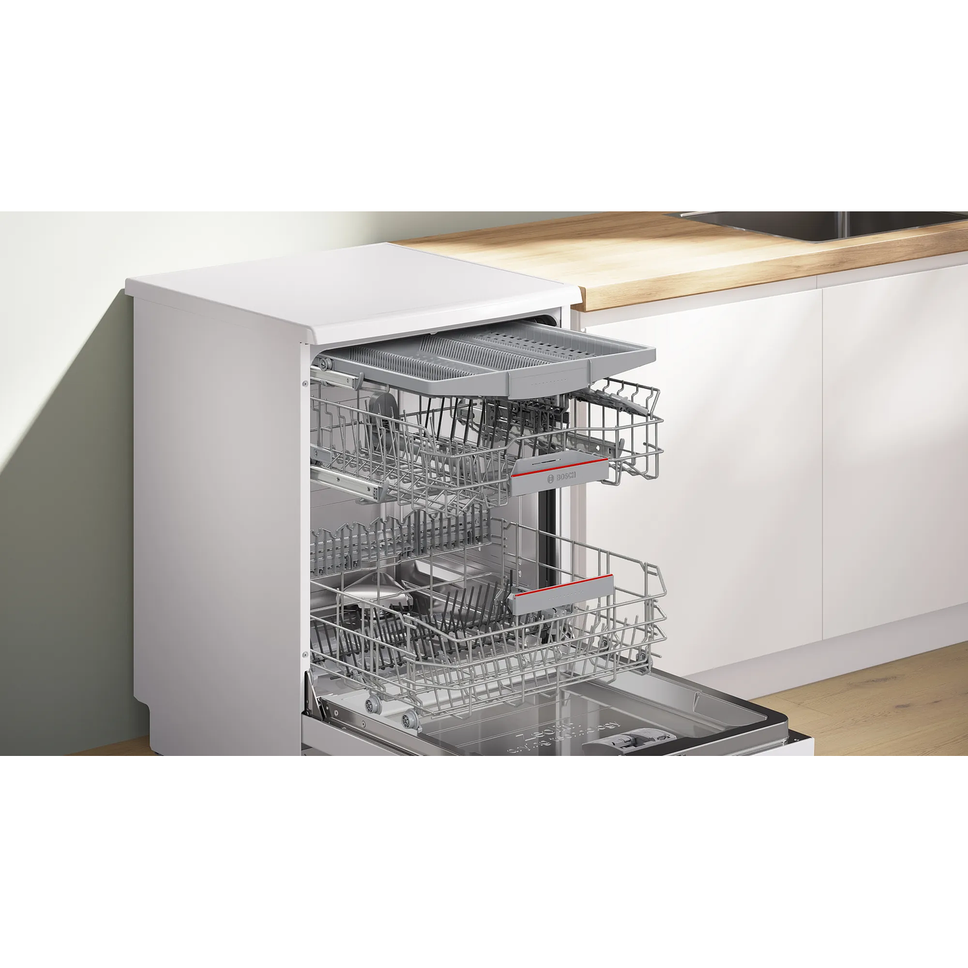 Serie 6 Lavavajillas de libre instalación 60 cm Blanco 14 cubiertos BOSCH 4