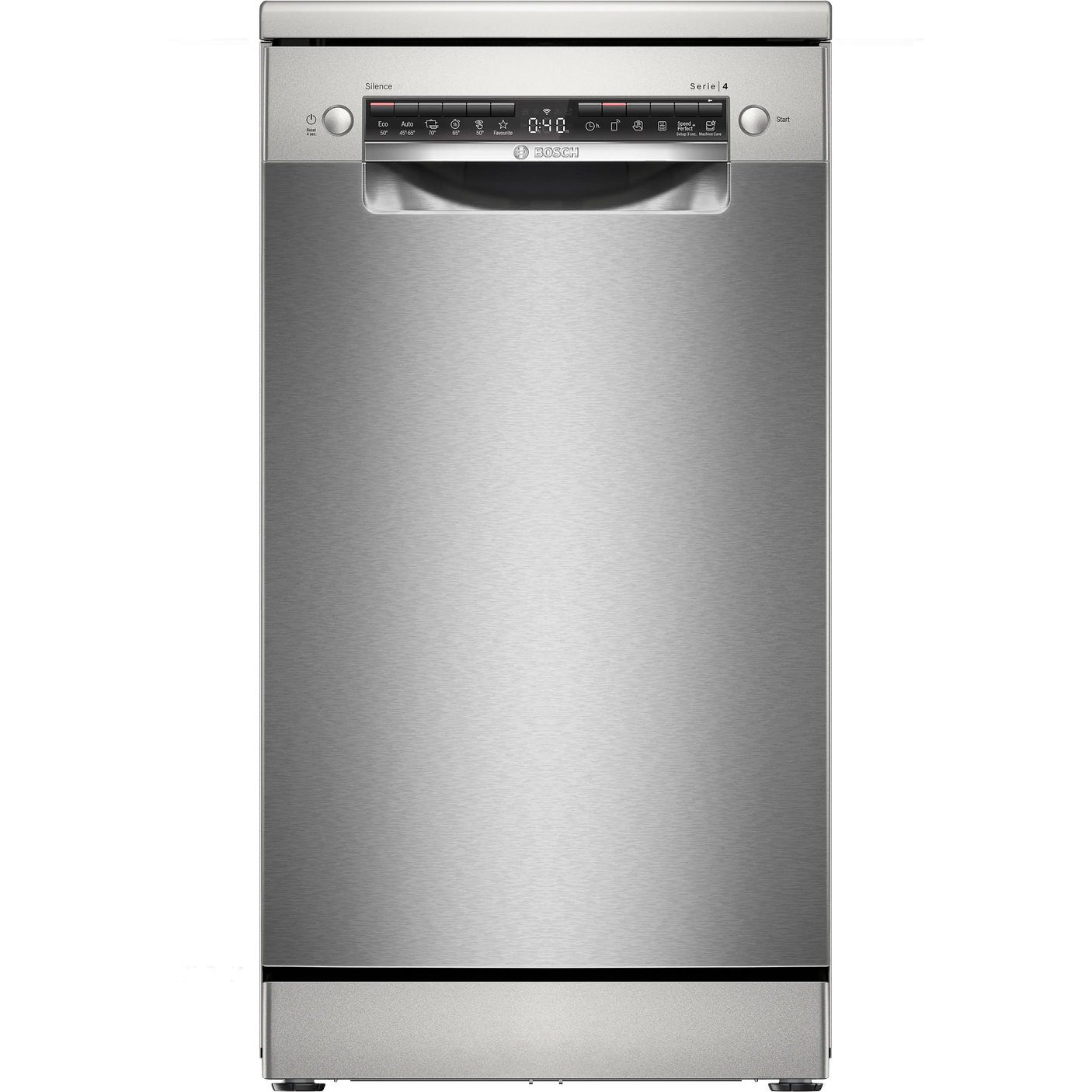 Serie 4 Lavavajillas de libre instalación 45 cm Acero antihuellas 10 cubiertos BOSCH 1
