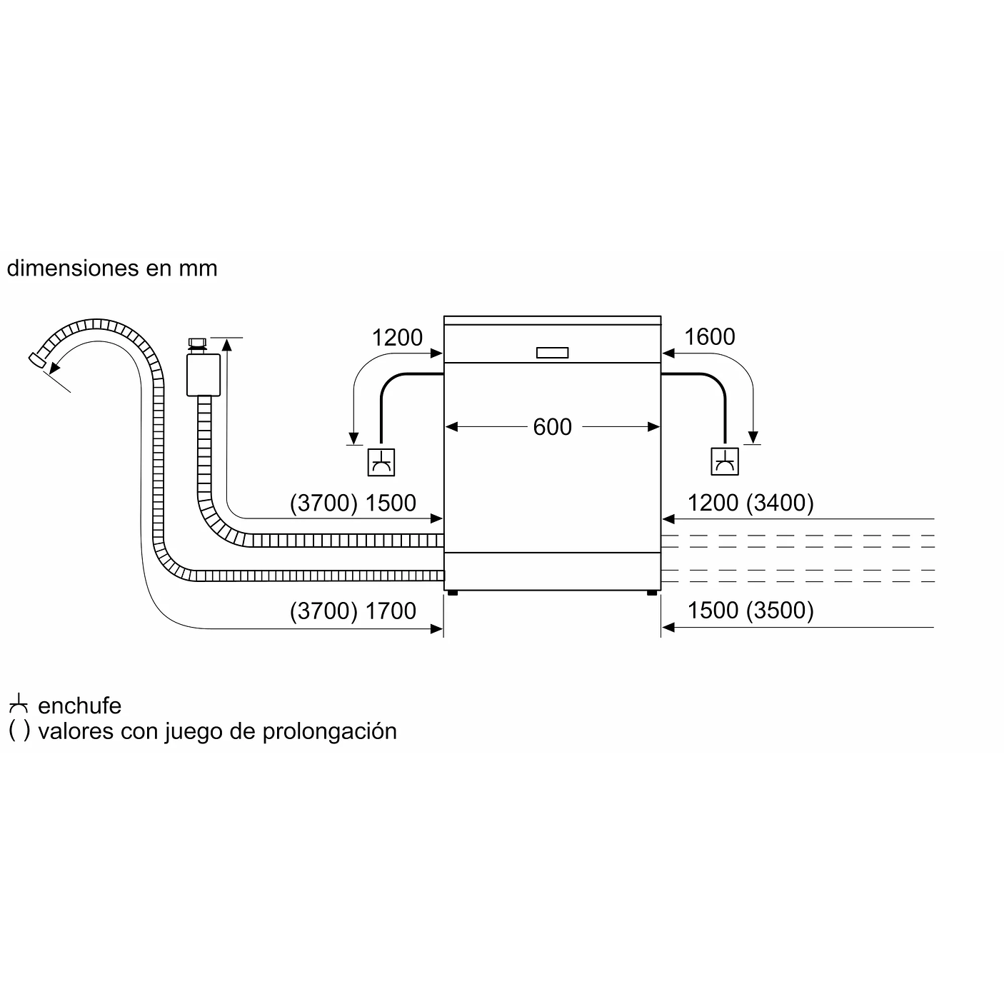 Serie 4 Lavavajillas integrable 60 cm Acero cepillado 13 cubiertos BOSCH 11