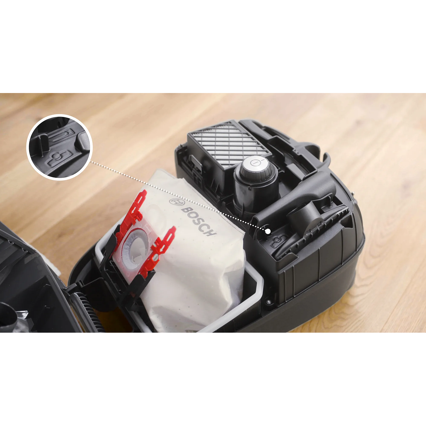 Serie 4 Aspirador con bolsa ProAnimal Rojo BOSCH 4