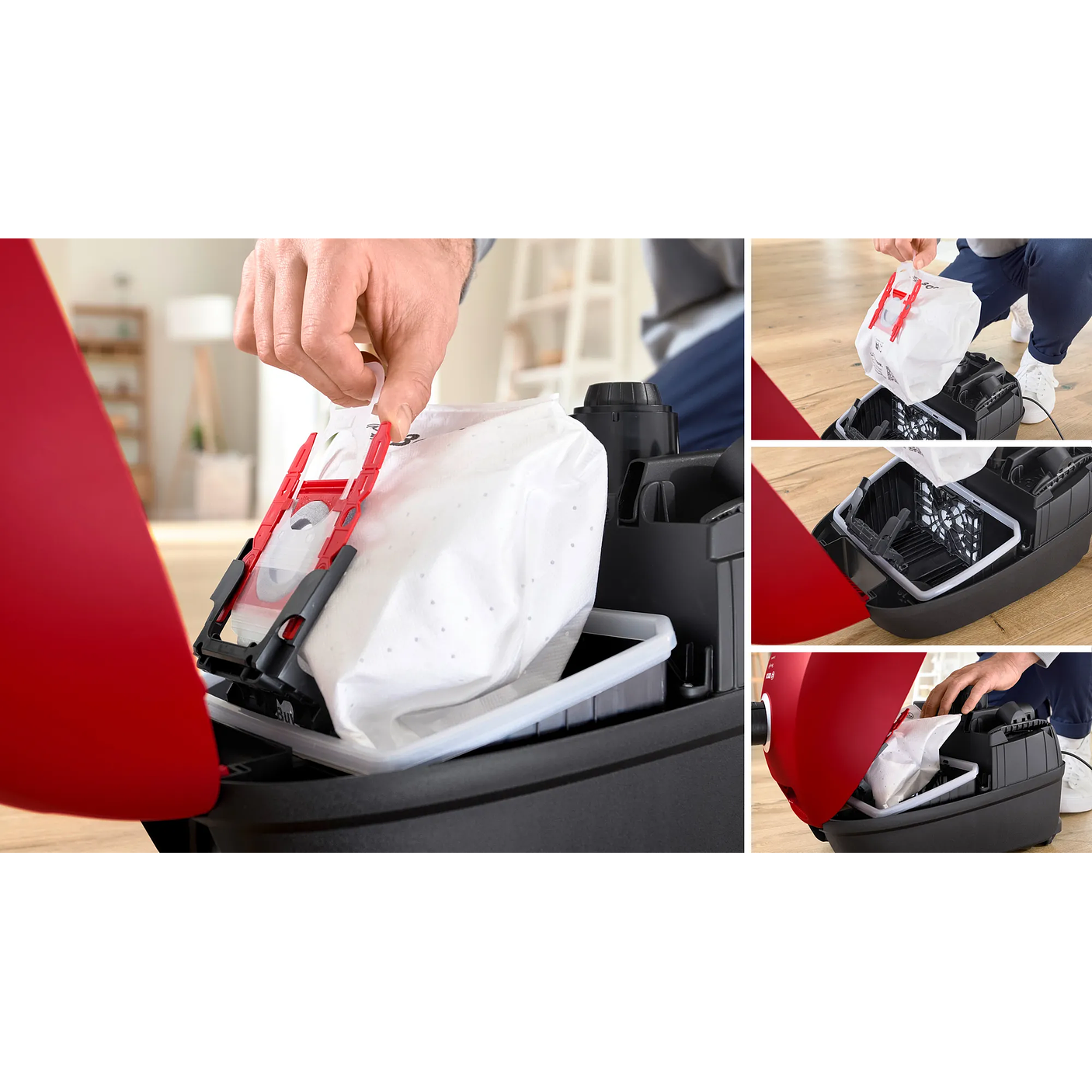 Serie 4 Aspirador con bolsa ProAnimal Rojo BOSCH 7