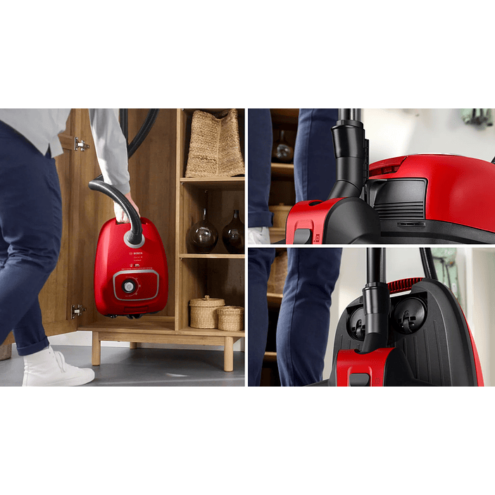 Serie 4 Aspirador con bolsa ProAnimal Rojo BOSCH 13