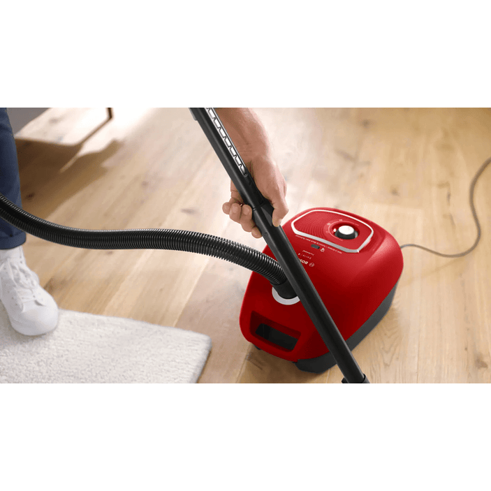 Serie 4 Aspirador con bolsa ProAnimal Rojo con Filtro Higiénico Lavable BOSCH 3