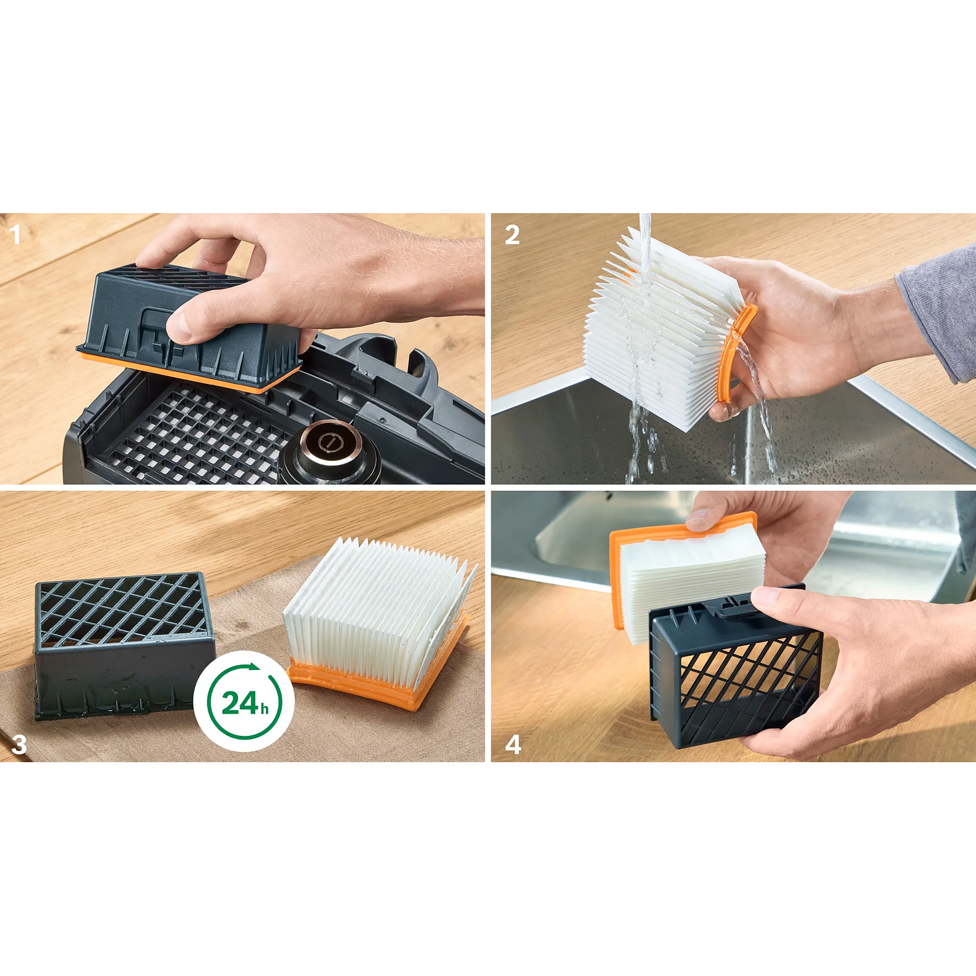 Serie 4 Aspirador con bolsa ProAnimal Rojo con Filtro Higiénico Lavable BOSCH 7