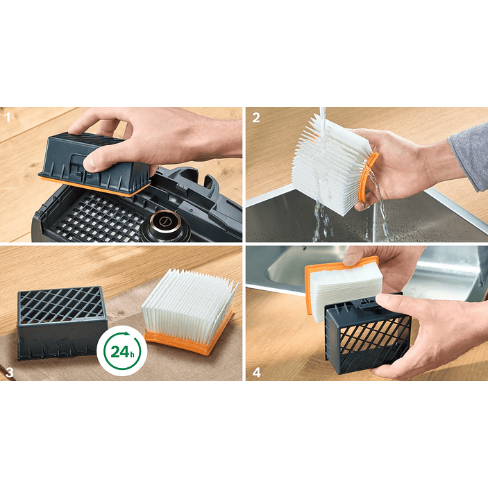 Serie 4 Aspirador con bolsa ProAnimal Rojo con Filtro Higiénico Lavable BOSCH 7