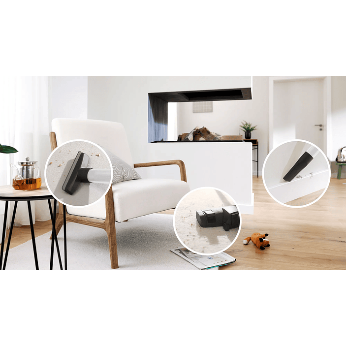 Serie 4 Aspirador con bolsa ProHygienic Blanco BOSCH 4