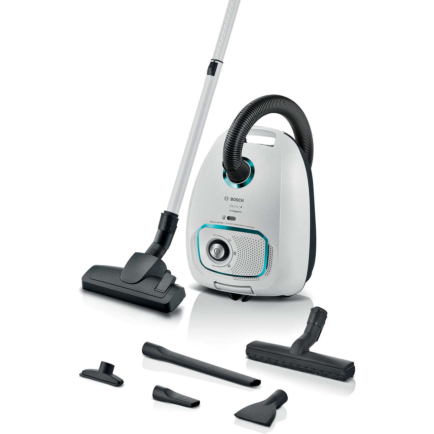 Serie 4 Aspirador con bolsa ProHygienic Blanco BOSCH 1