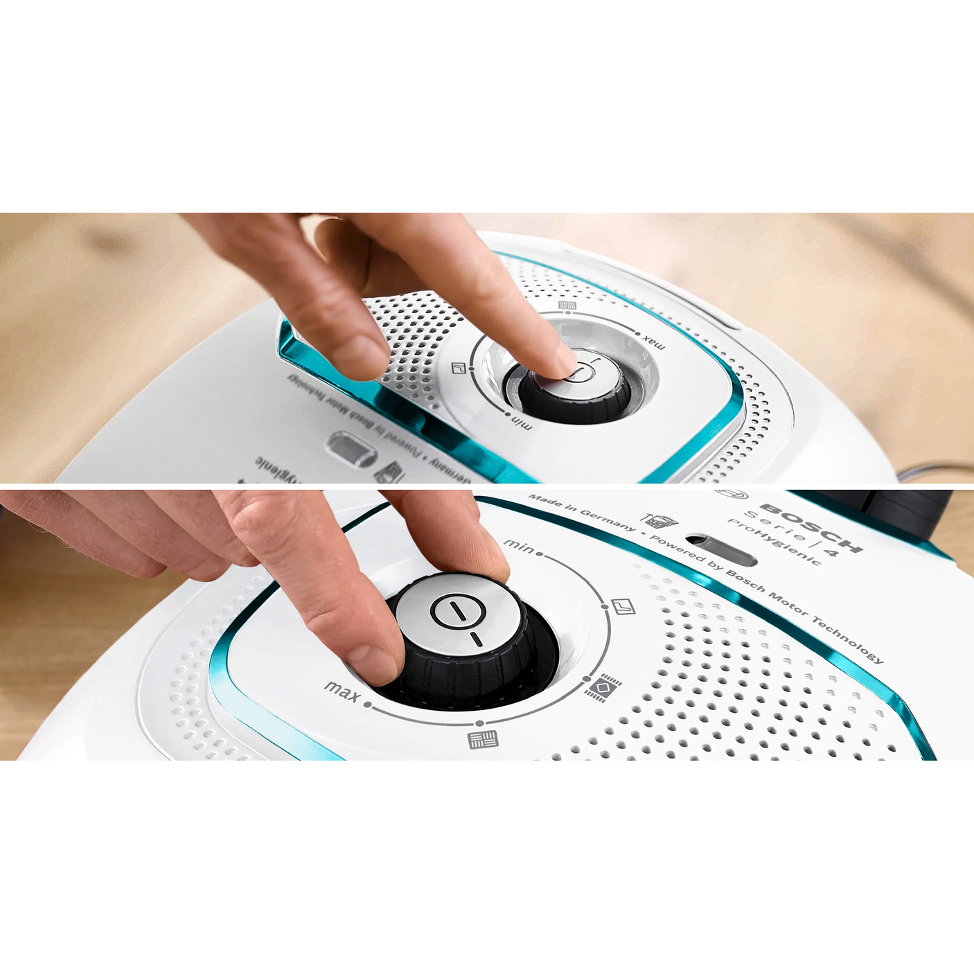 Serie 4 Aspirador con bolsa ProHygienic Blanco BOSCH 12