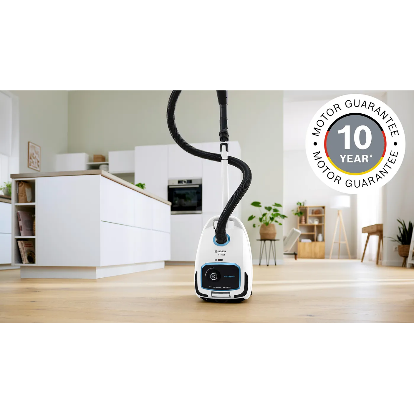 Serie 6 Aspirador con bolsa ProSilence Blanco BOSCH 2