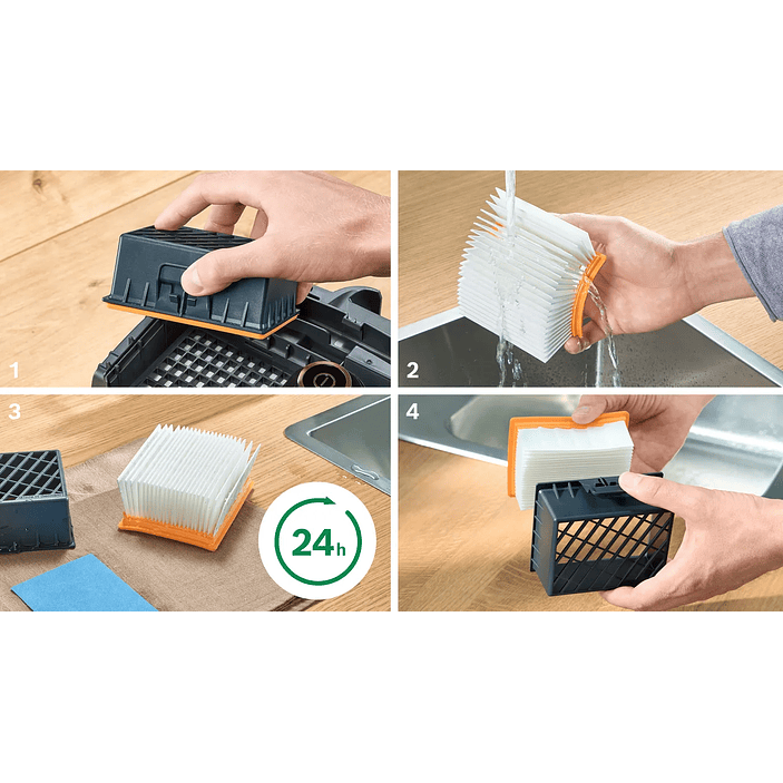 Serie 6 Aspirador con bolsa ProSilence Blanco BOSCH 18