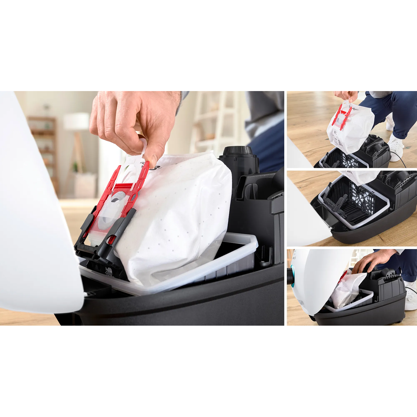 Serie 4 Aspirador con bolsa ProHygienic Blanco BOSCH 4