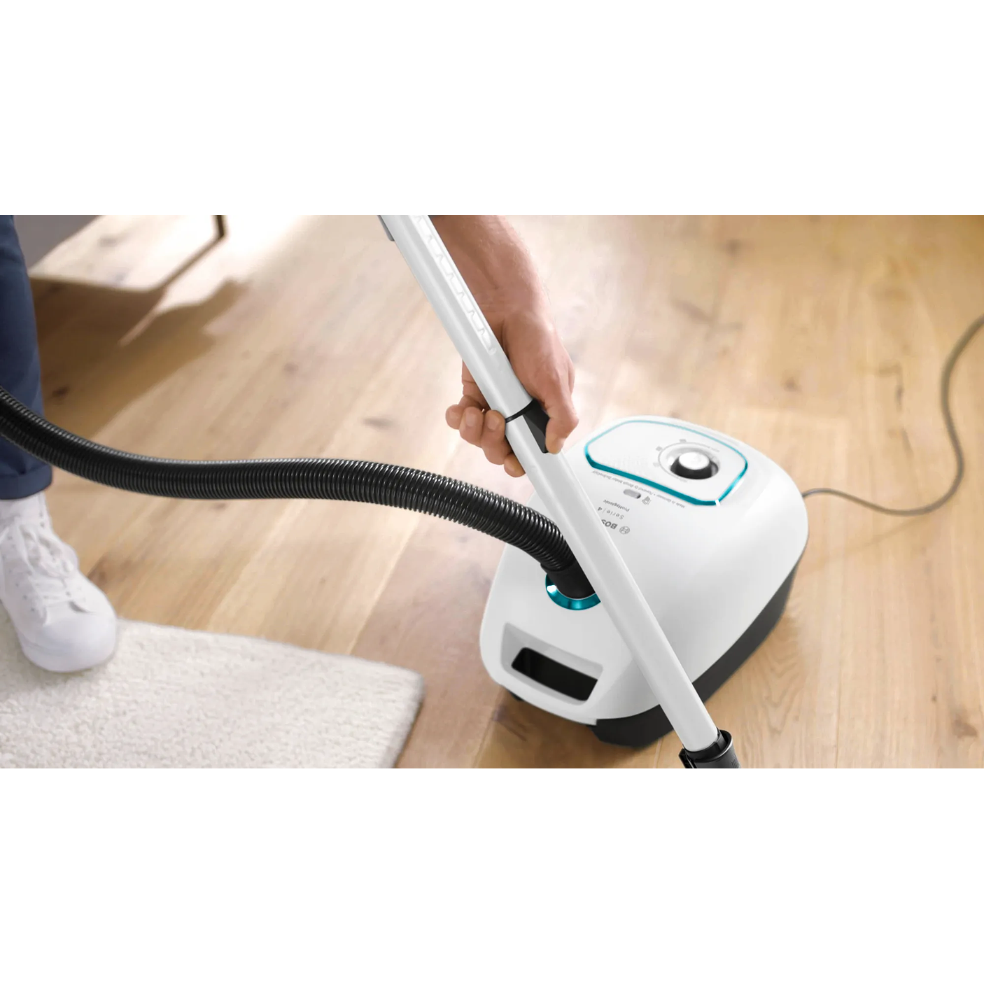 Serie 4 Aspirador con bolsa ProHygienic Blanco BOSCH 12