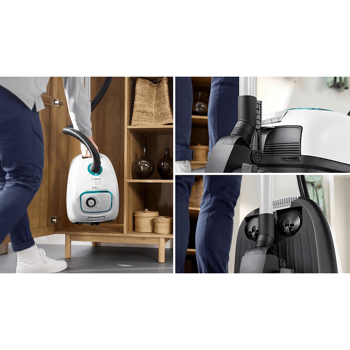 Serie 4 Aspirador con bolsa ProHygienic Blanco BOSCH 14
