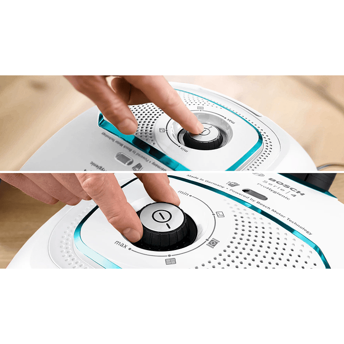 Serie 4 Aspirador con bolsa ProHygienic Blanco BOSCH 15