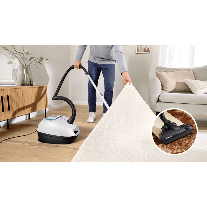 Serie 4 Aspirador con bolsa ProHygienic Blanco BOSCH 16