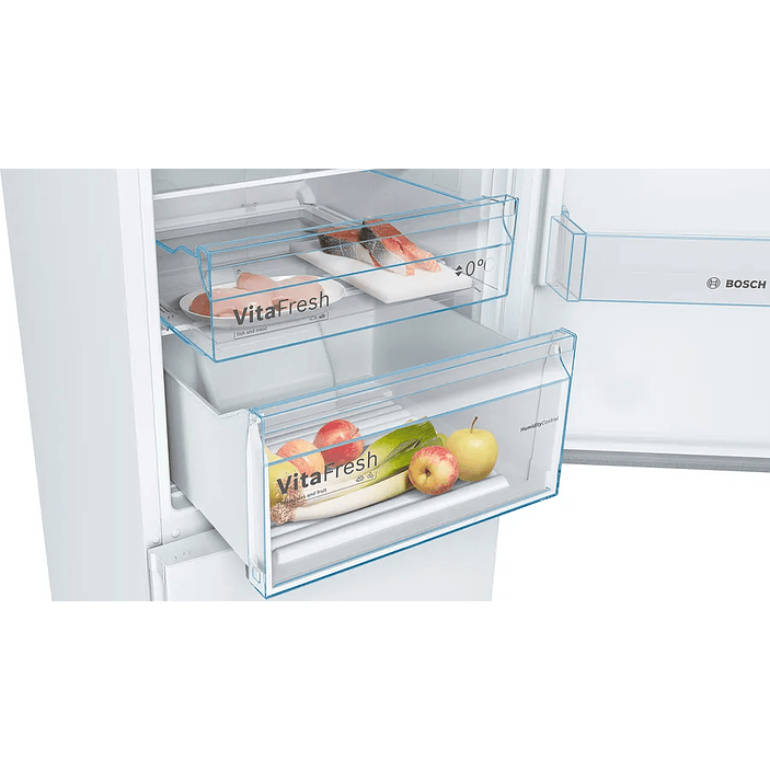 Serie 4 Frigorífico combinado de libre instalación 203 x 60 cm Blanco, Total NoFrost BOSCH 5