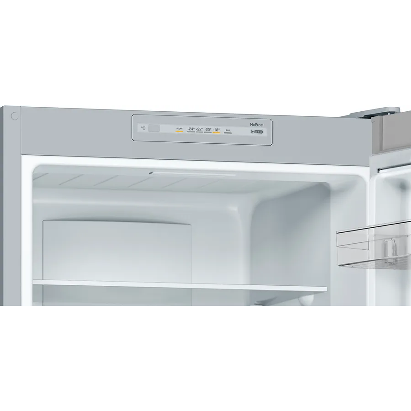 Serie 2 Frigorífico combinado de libre instalación 176 x 60 cm Acero mate antihuellas, Total NoFrost BOSCH 4