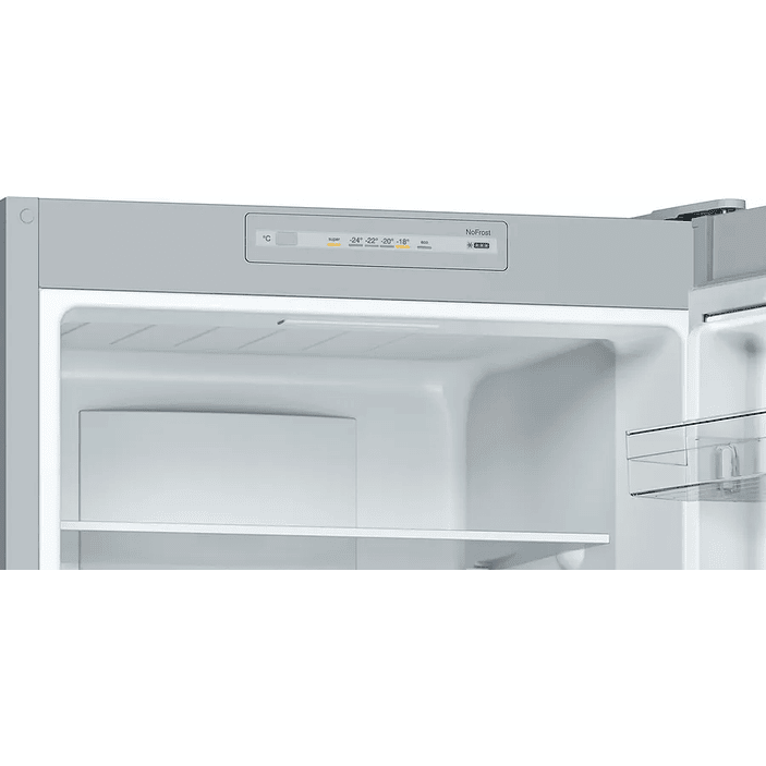 Serie 2 Frigorífico combinado de libre instalación 176 x 60 cm Acero mate antihuellas, Total NoFrost BOSCH 4