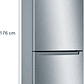 Serie 2 Frigorífico combinado de libre instalación 176 x 60 cm Acero mate antihuellas, Total NoFrost BOSCH - Miniatura 5