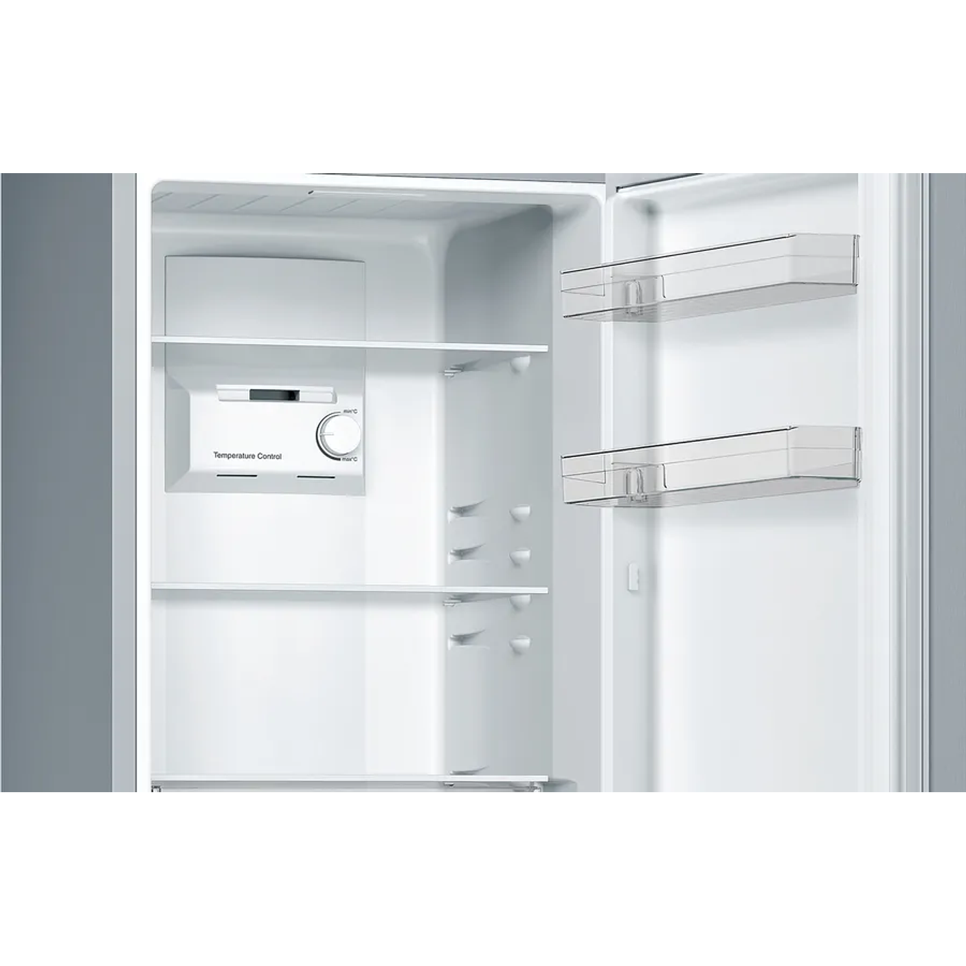 Serie 2 Frigorífico combinado de libre instalación 176 x 60 cm Acero mate antihuellas, Total NoFrost BOSCH 6