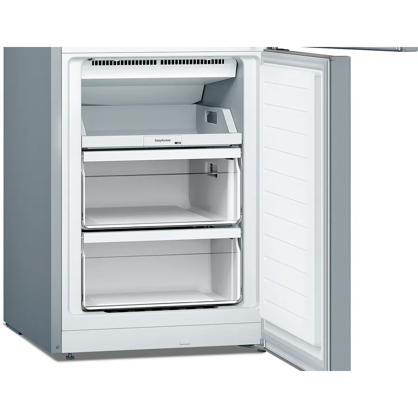 Serie 2 Frigorífico combinado de libre instalación 176 x 60 cm Acero mate antihuellas, Total NoFrost BOSCH 10