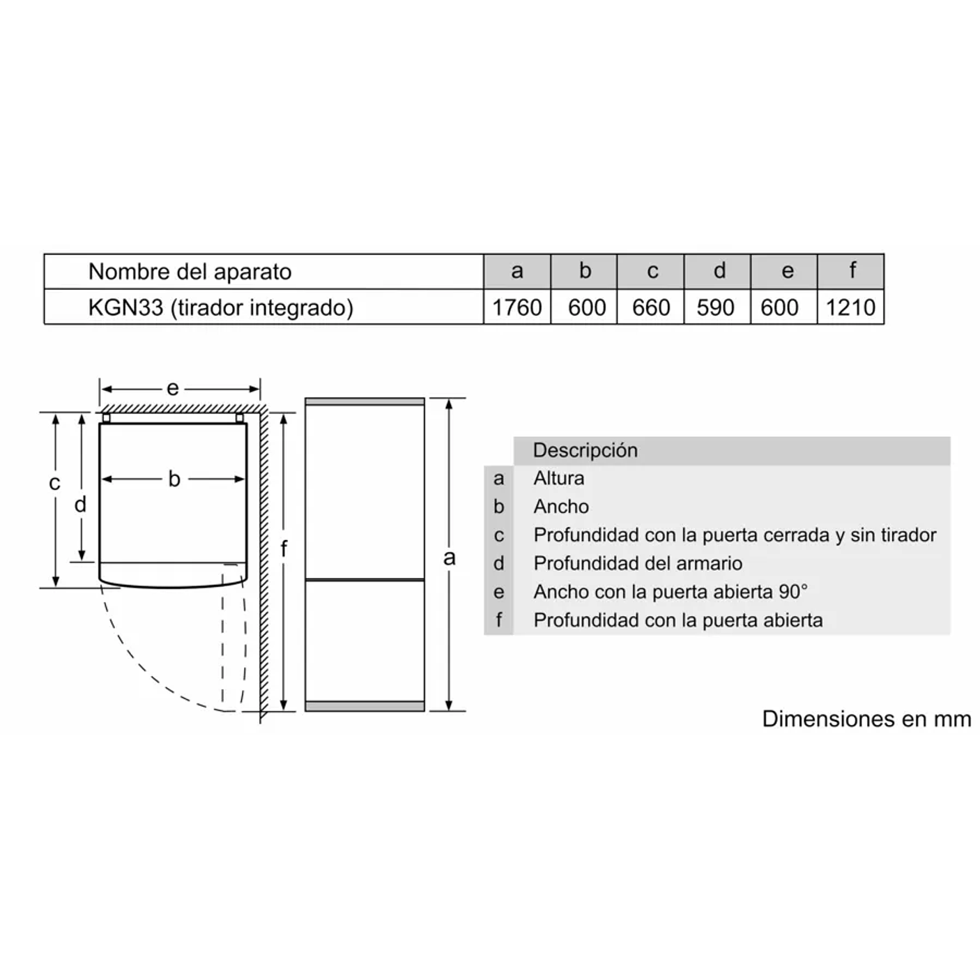 Serie 2 Frigorífico combinado de libre instalación 176 x 60 cm Acero mate antihuellas, Total NoFrost BOSCH 12