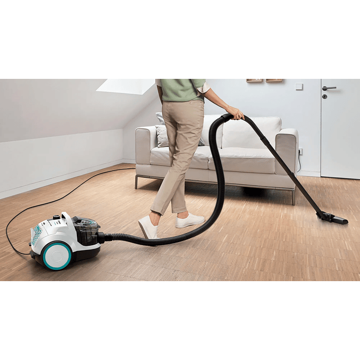 Serie 4 Aspirador sin bolsa ProHygienic Blanco BOSCH 10