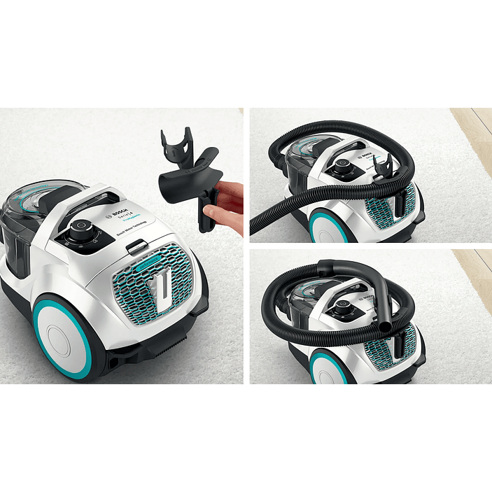 Serie 4 Aspirador sin bolsa ProHygienic Blanco BOSCH 8