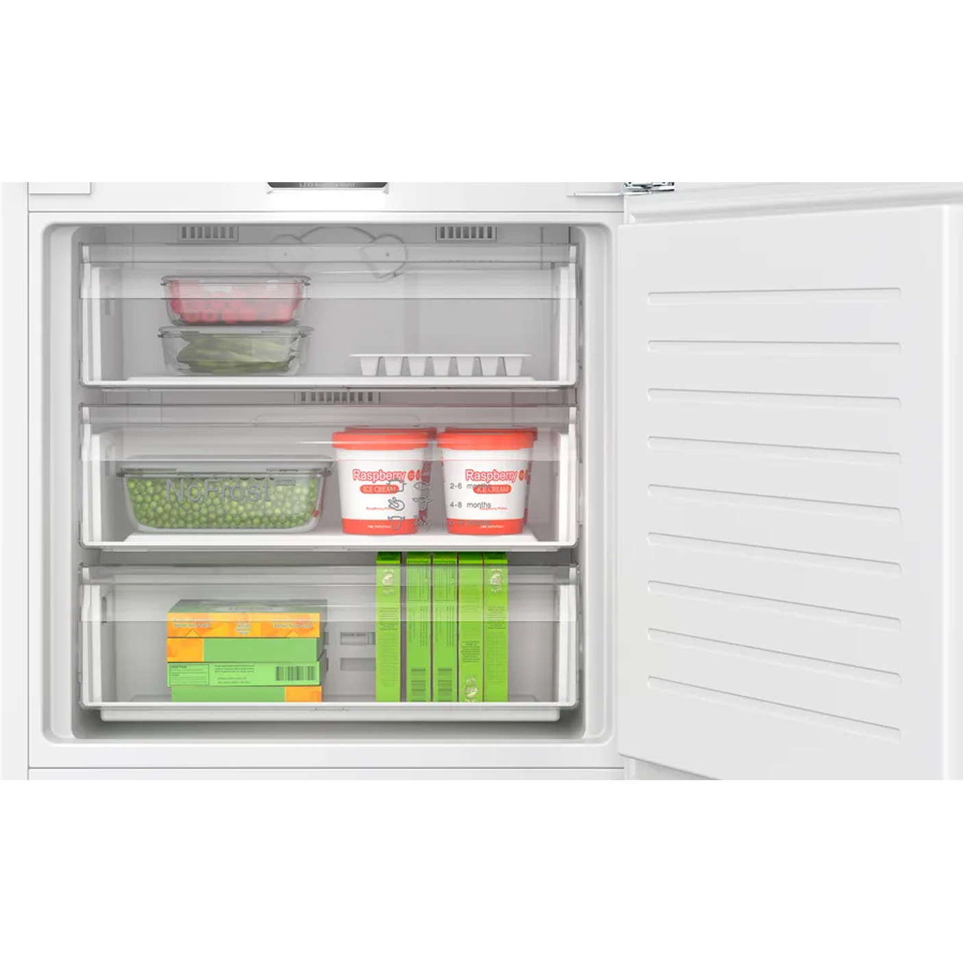 Serie 6 Frigorífico combi integrable 193.5 x 70.8 cm Cierre SoftClose con puerta fija BOSCH 4