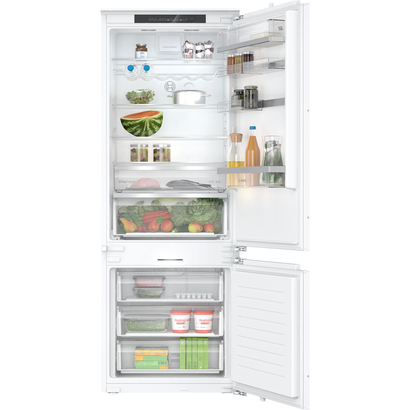 Serie 6 Frigorífico combi integrable 193.5 x 70.8 cm Cierre SoftClose con puerta fija BOSCH 1