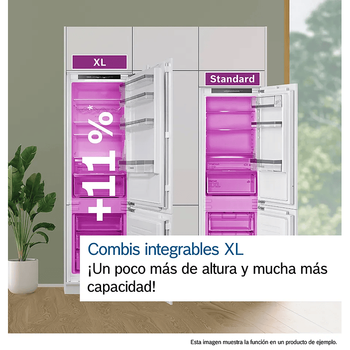 Serie 6 Frigorífico combi integrable 193.5 x 70.8 cm Cierre SoftClose con puerta fija BOSCH 9