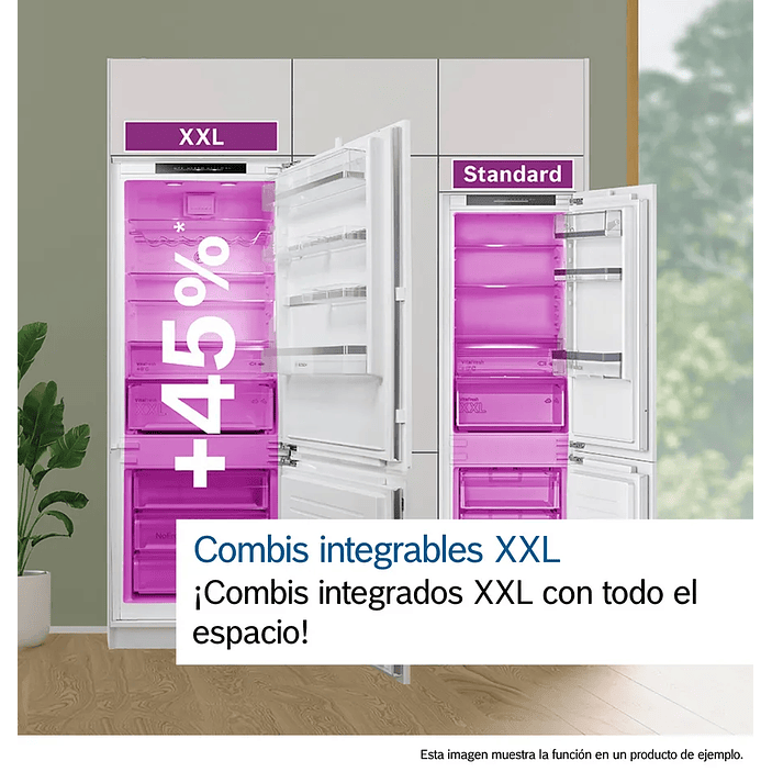 Serie 6 Frigorífico combi integrable 193.5 x 70.8 cm Cierre SoftClose con puerta fija BOSCH 10