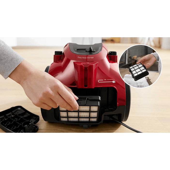 Serie 2 Aspirador sin bolsa Rojo BOSCH 9