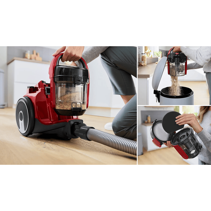 Serie 2 Aspirador sin bolsa Rojo BOSCH 5