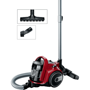 Serie 2 Aspirador sin bolsa Rojo BOSCH
