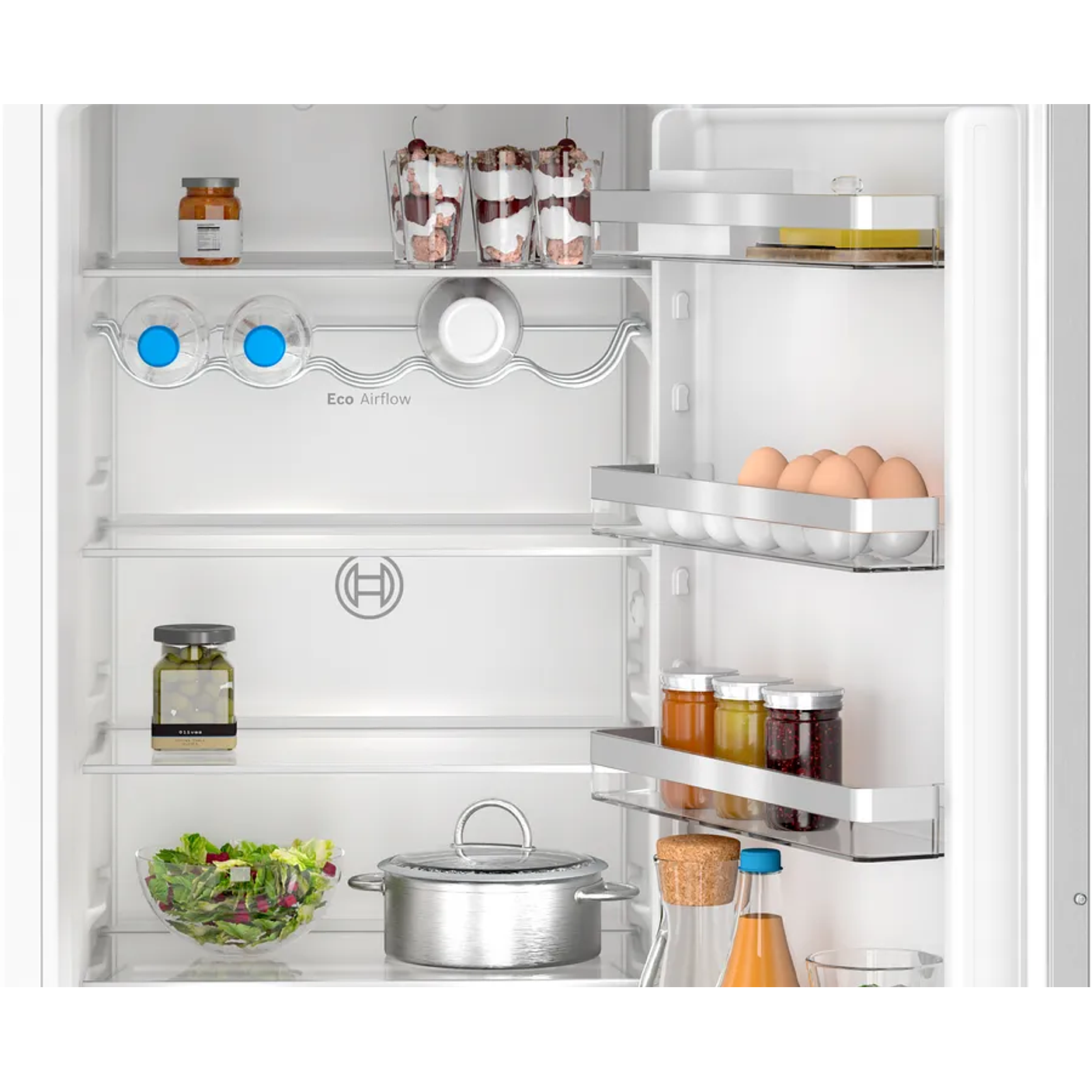 Serie 4 Frigorífico combi integrable 193.5 x 55.8 cm Puerta fija, EcoAirflow BOSCH 3