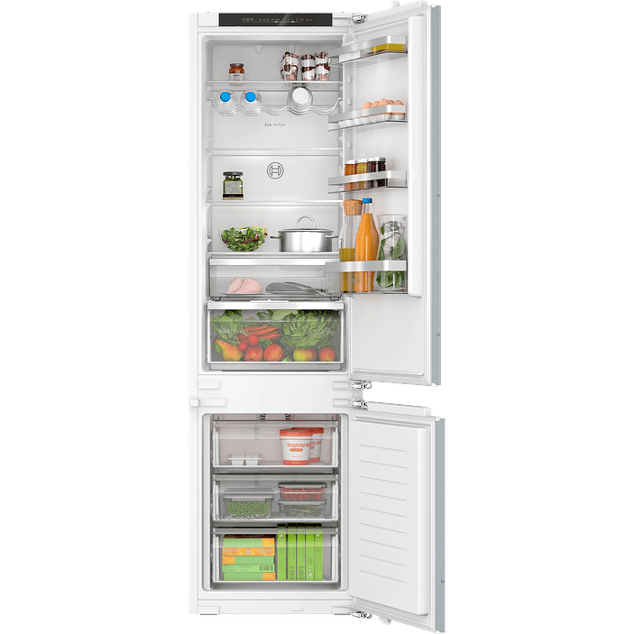 Serie 4 Frigorífico combi integrable 193.5 x 55.8 cm Puerta fija, EcoAirflow BOSCH 1