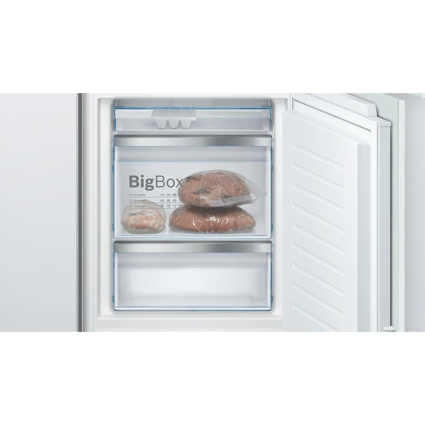 Serie 6 Frigorífico combi integrable 177.2 x 55.8 cm Puerta fija, Cajón Big Box BOSCH 6