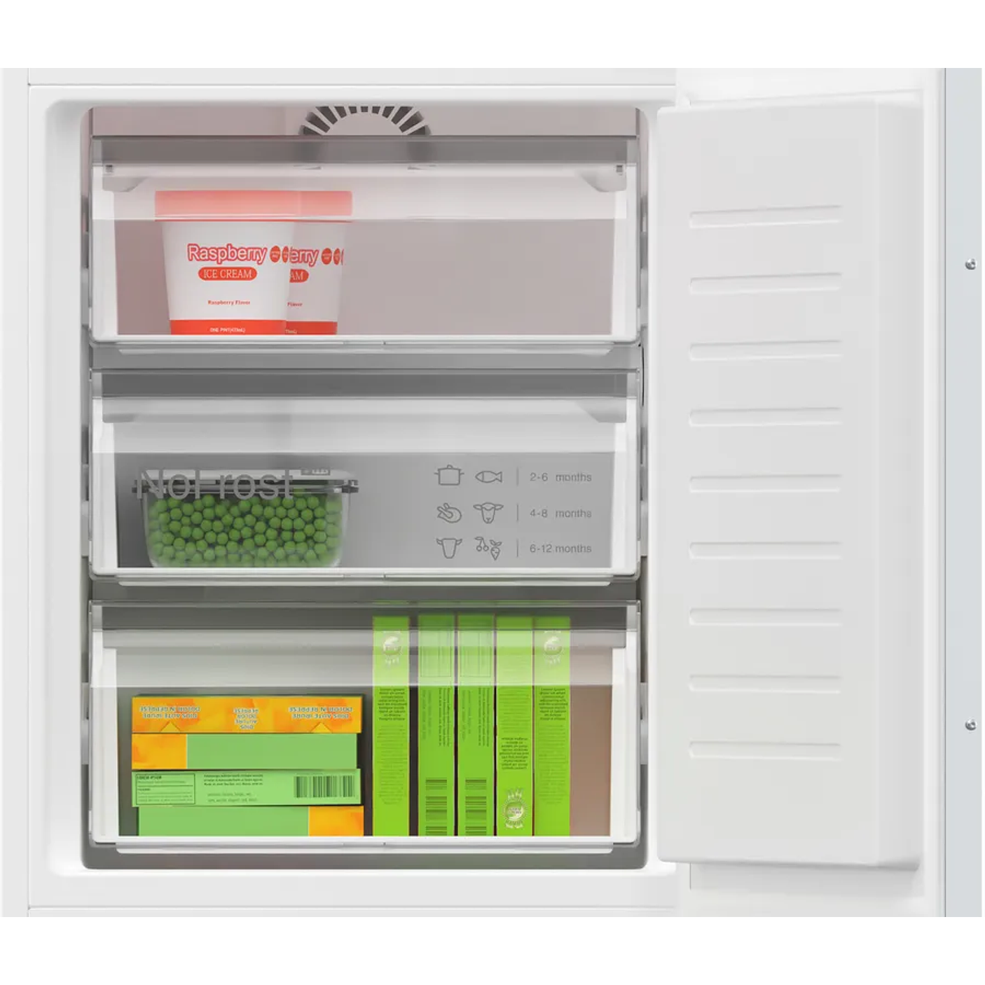 Serie 4 Frigorífico combi integrable 177.2 x 54.1 cm Puerta deslizante BOSCH 2