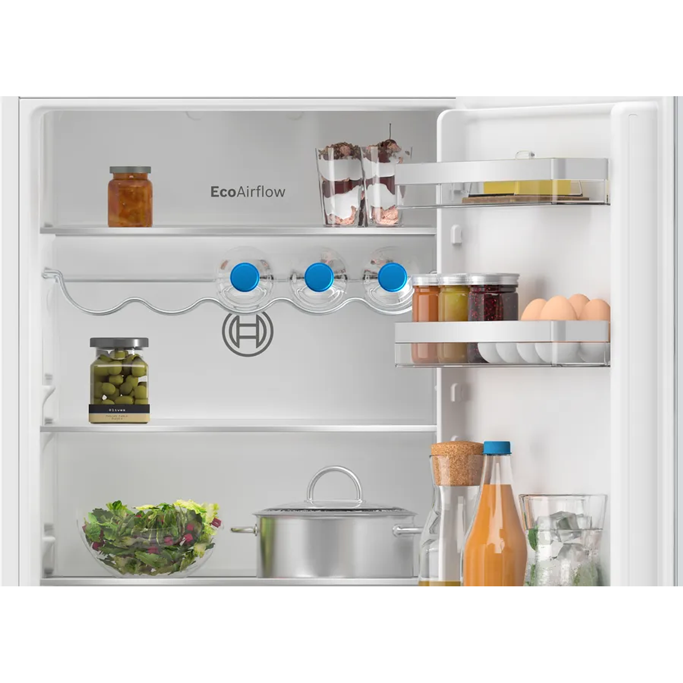 Serie 4 Frigorífico combi integrable 177.2 x 54.1 cm Puerta deslizante BOSCH 8