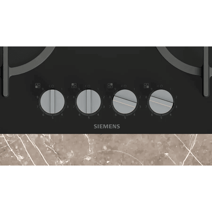 iQ500 SIEMENS Placa de gas 60 cm Vidrio templado, Negro 3
