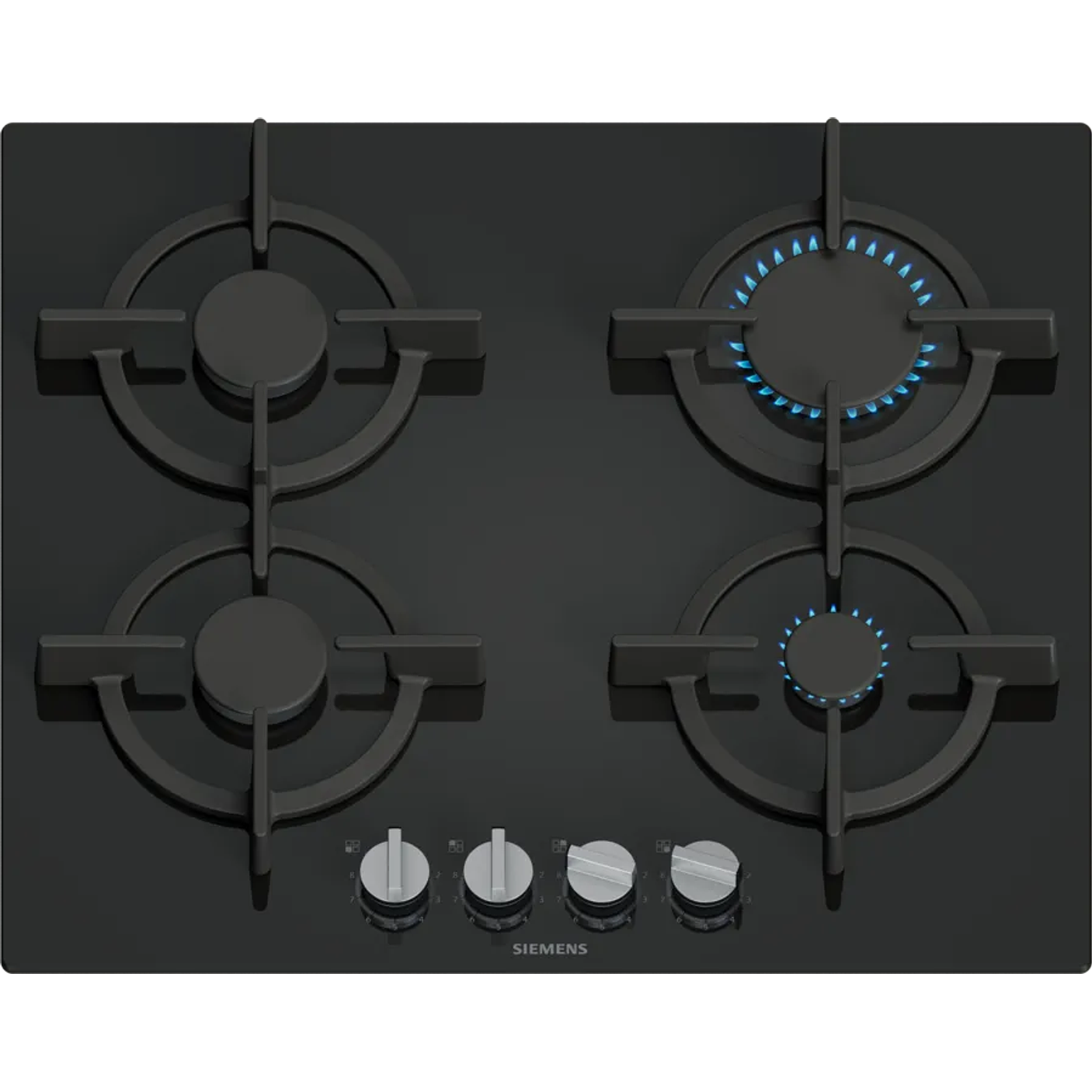 iQ500 SIEMENS Placa de gas 60 cm Vidrio templado, Negro 1