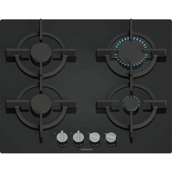iQ500 SIEMENS Placa de gas 60 cm Vidrio templado, Negro 1