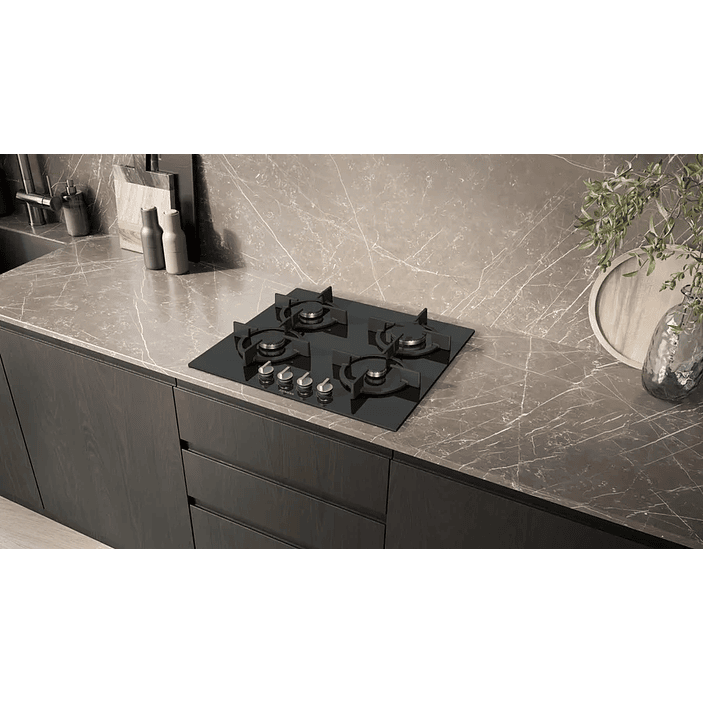 iQ500 SIEMENS Placa de gas 60 cm Vidrio templado, Negro 2