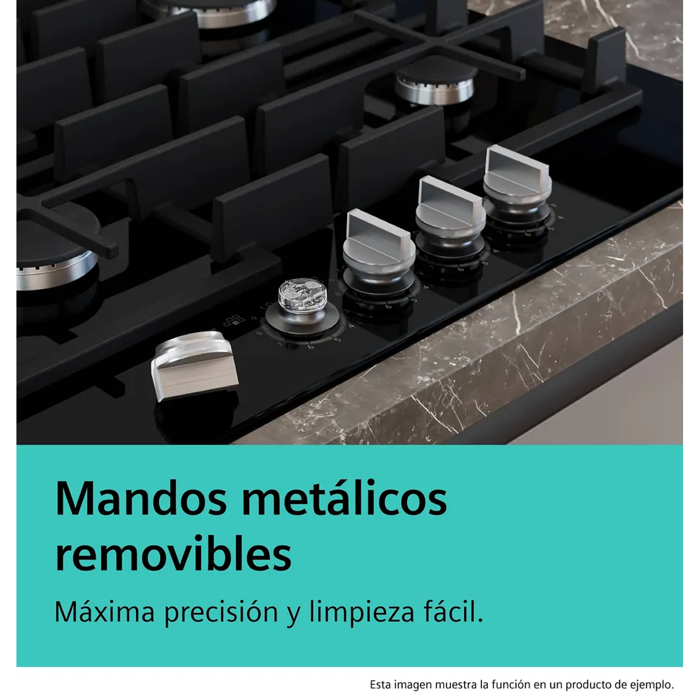 iQ500 SIEMENS Placa de gas 60 cm Vidrio templado, Negro 7