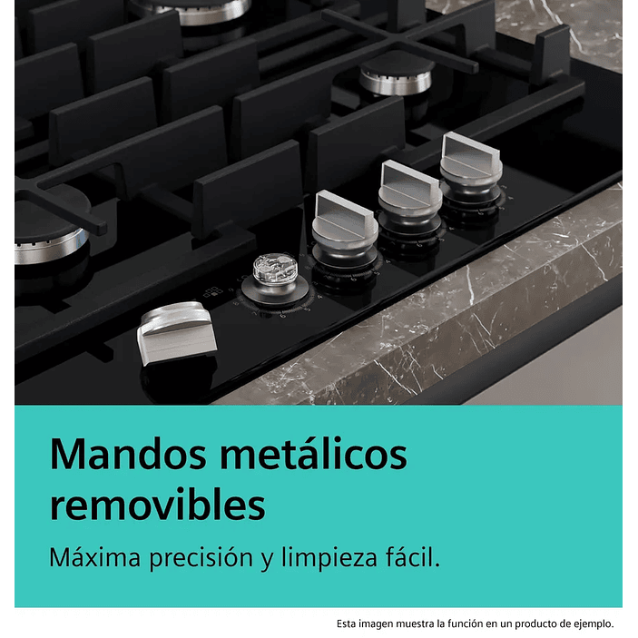 iQ500 SIEMENS Placa de gas 60 cm Vidrio templado, Negro 7
